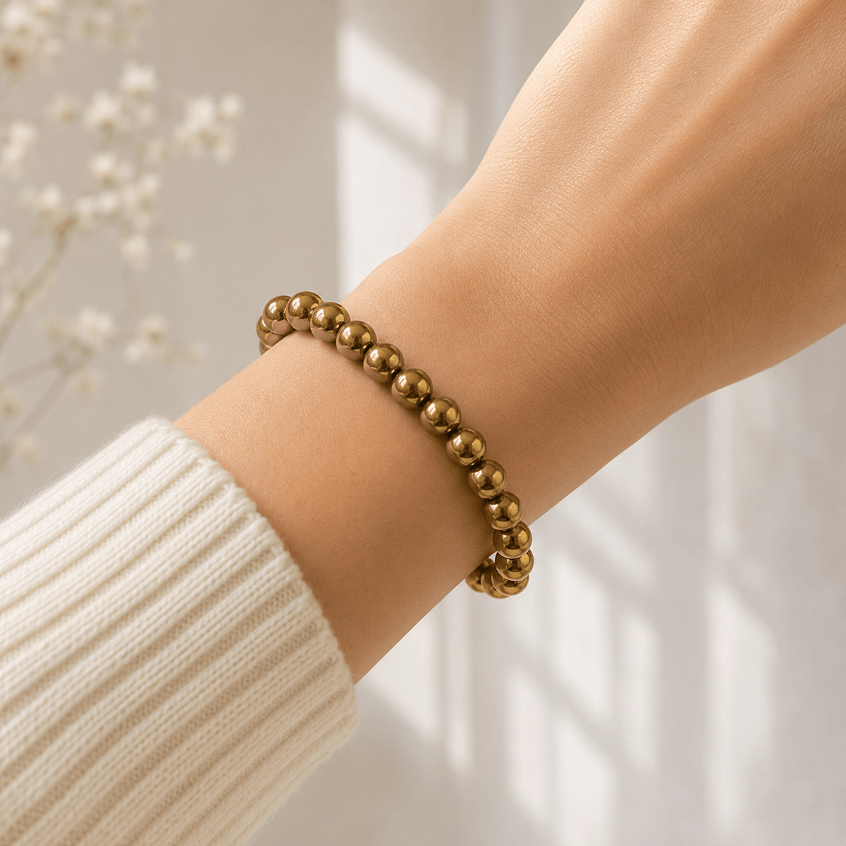 Golden Hematite Bracelet (Grounding and Courage)