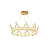 Golden Crown Garland Crystal Chandelier