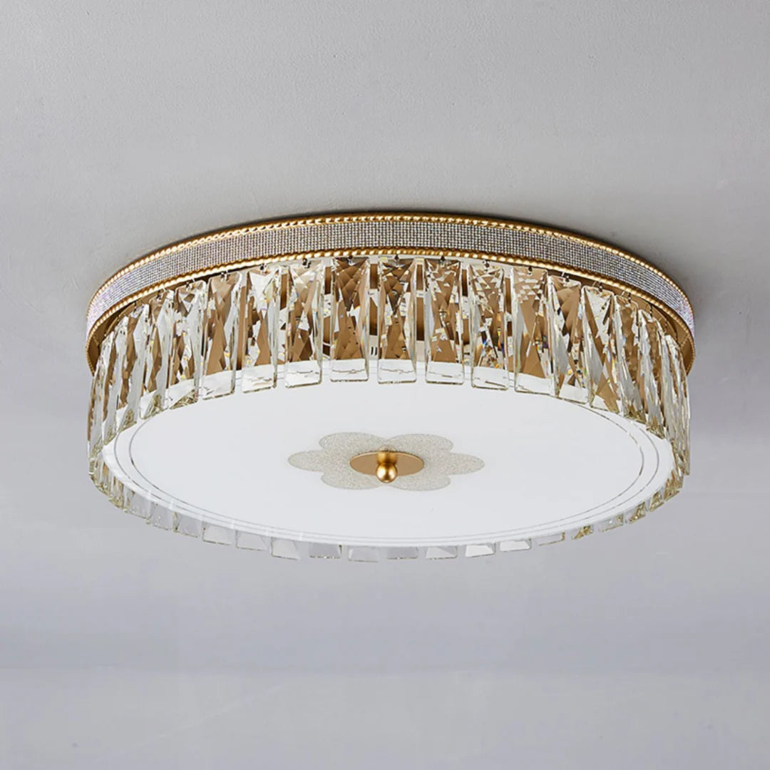 Golden Crystal Ceiling Lamp