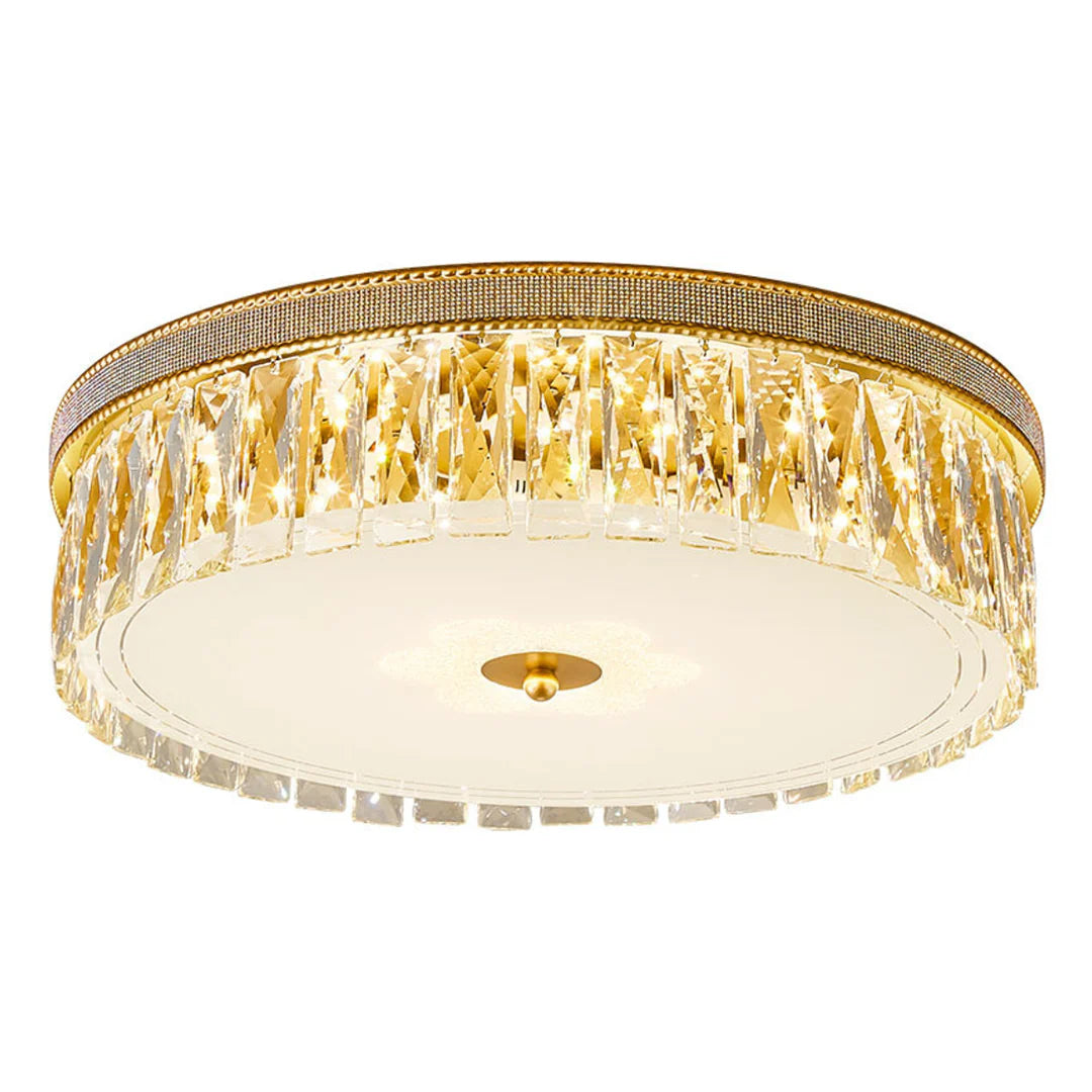 Golden Crystal Ceiling Lamp
