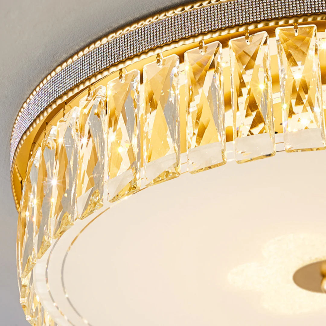 Golden Crystal Ceiling Lamp