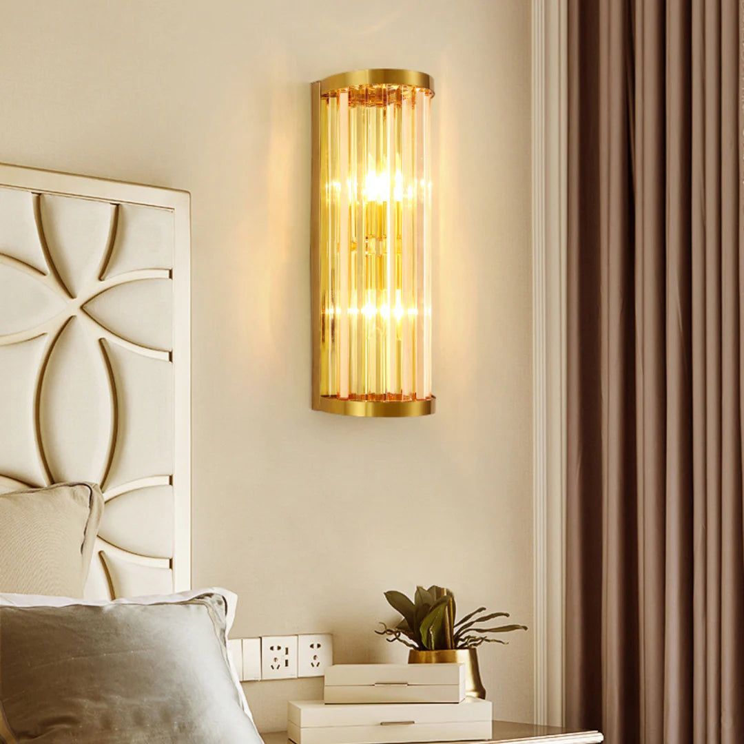 Golden Crystal Wall Lamp