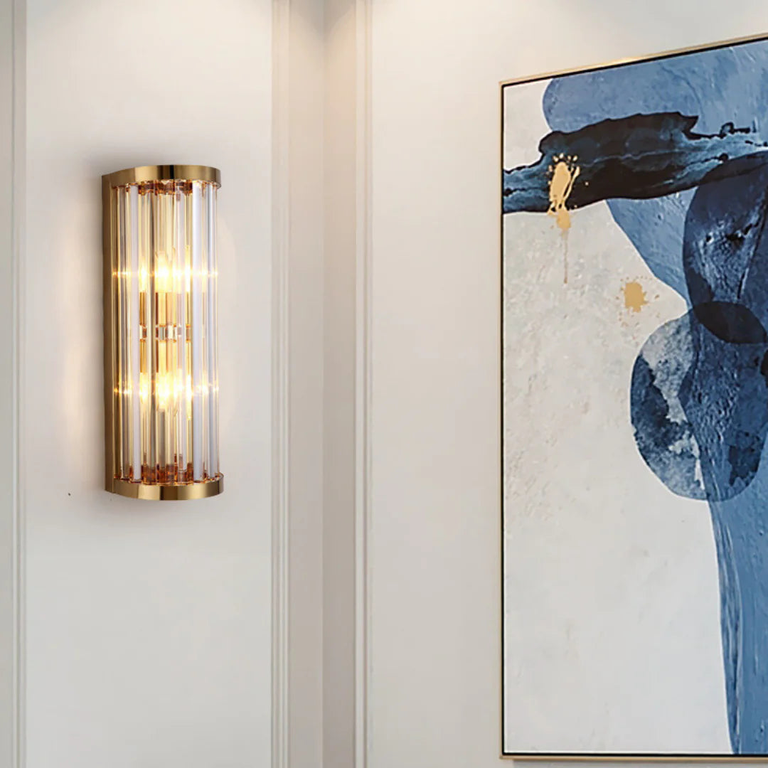 Golden Crystal Wall Lamp