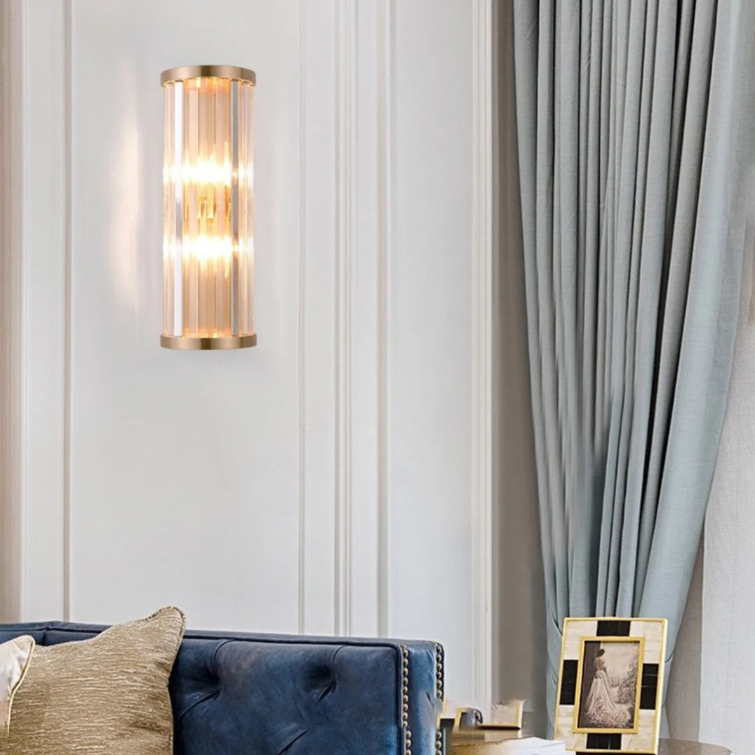 Golden Crystal Wall Lamp