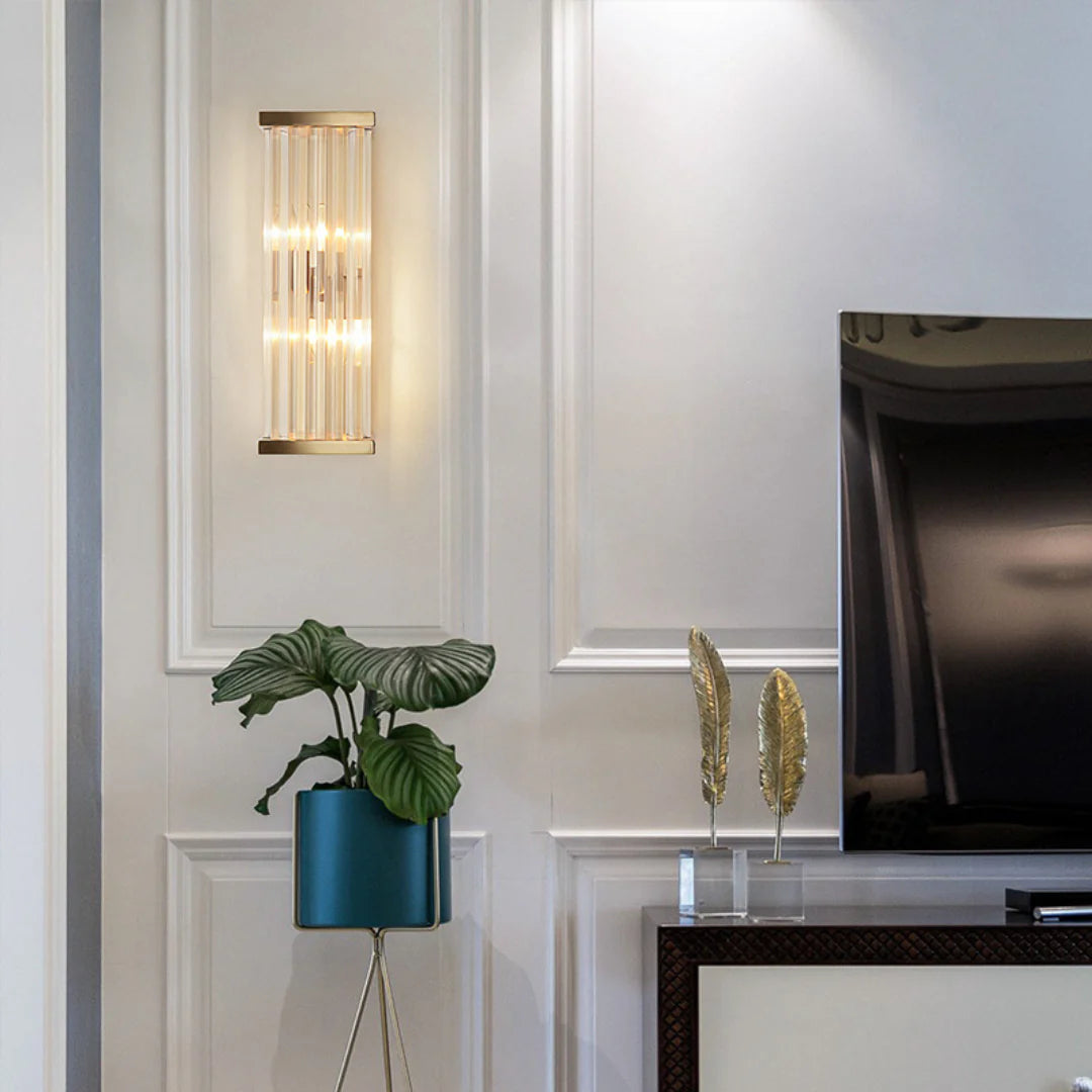 Golden Crystal Wall Lamp