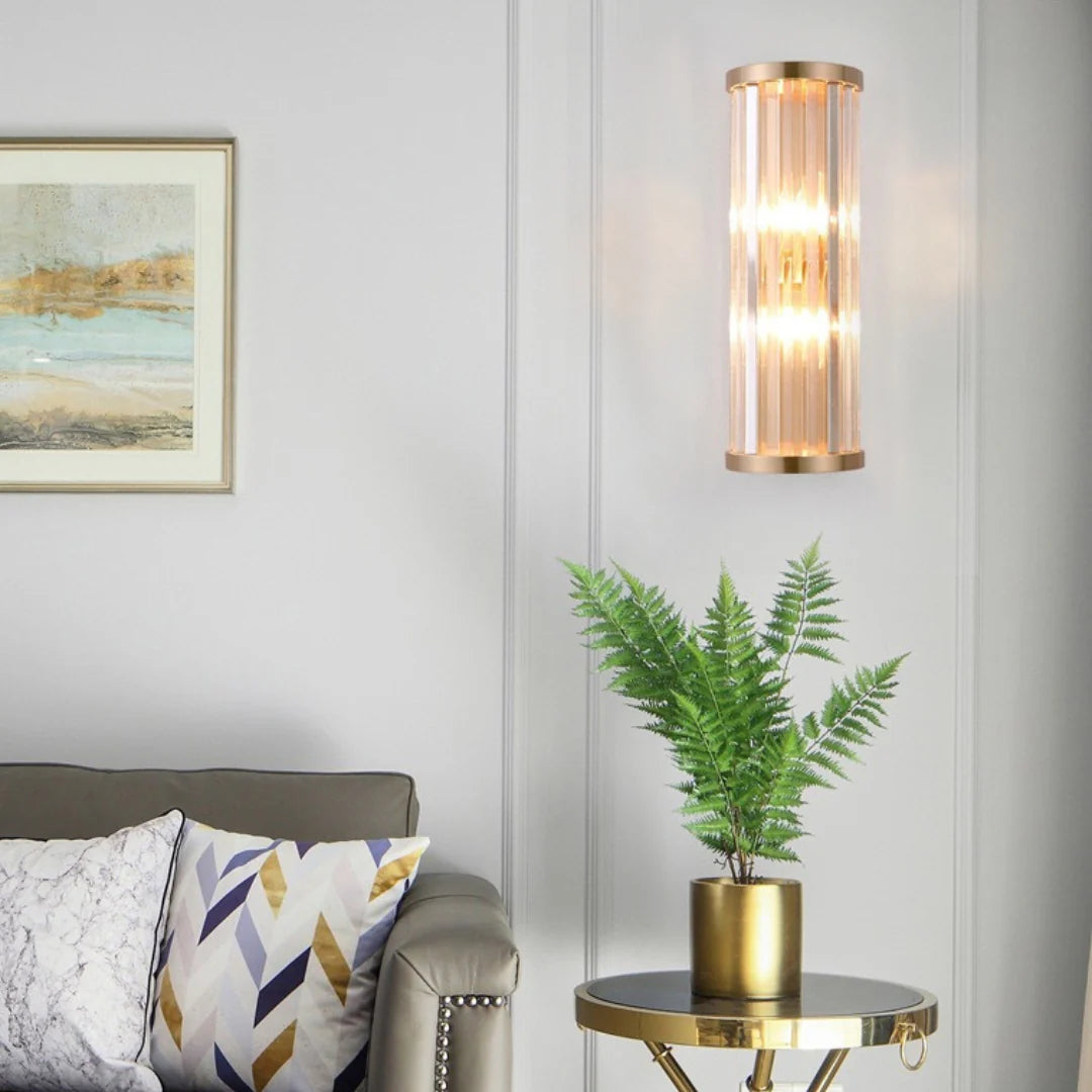 Golden Crystal Wall Lamp