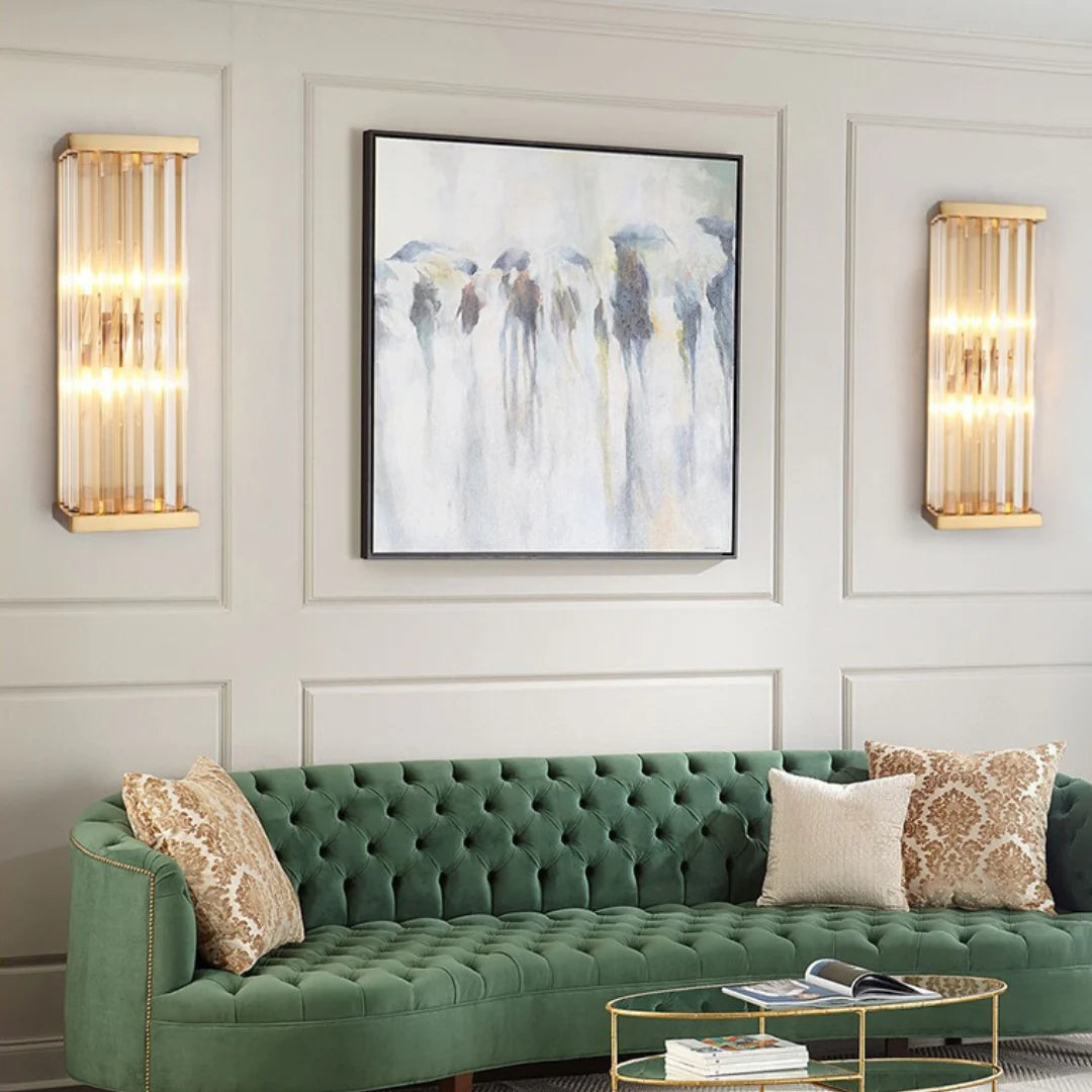 Golden Crystal Wall Lamp