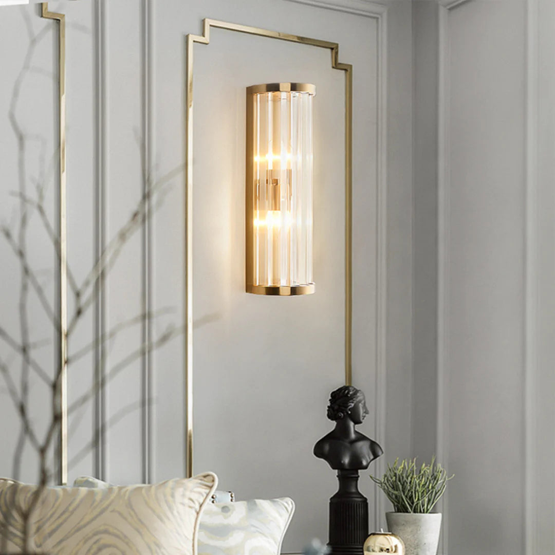 Golden Crystal Wall Lamp