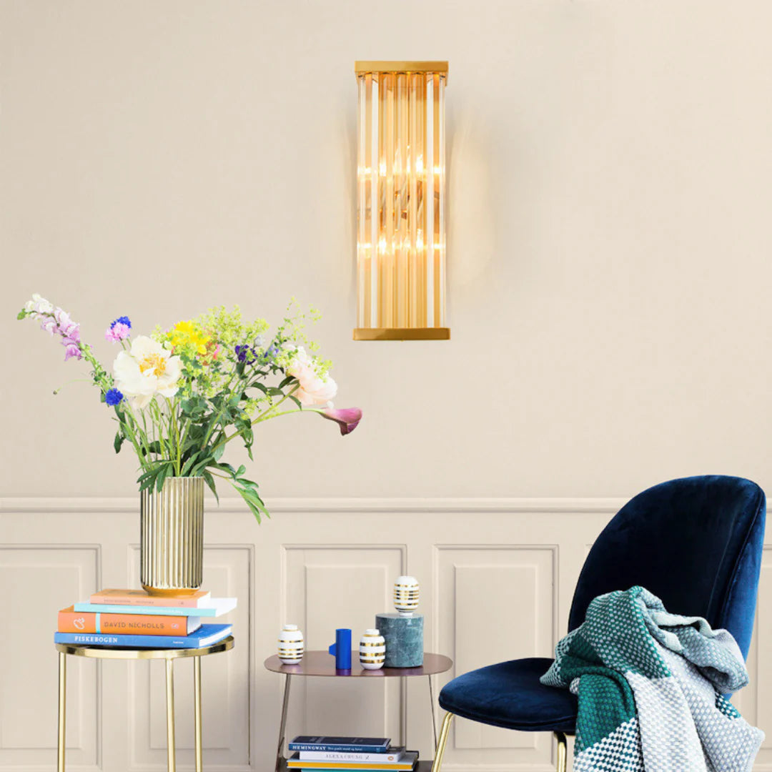 Golden Crystal Wall Lamp