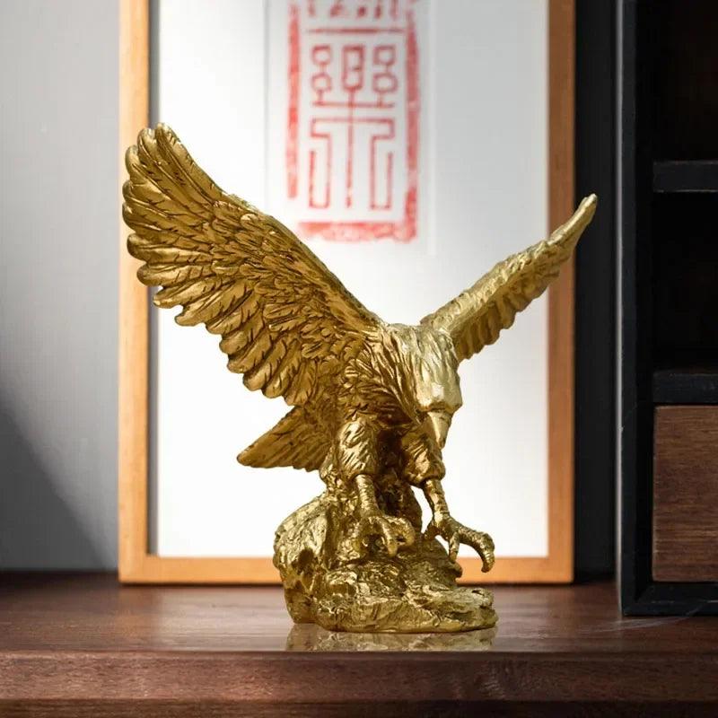 Golden Eagle Decorative Sculpture