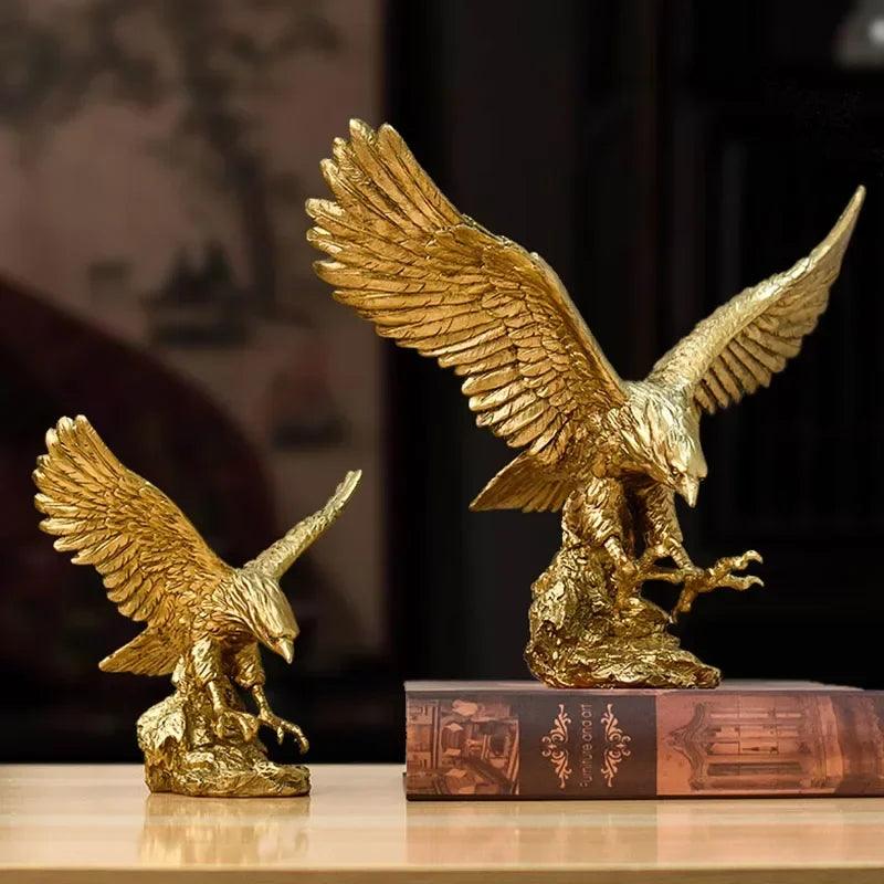 Golden Eagle Decorative Sculpture