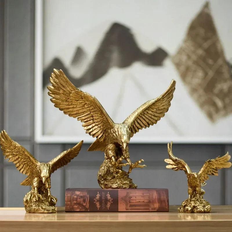 Golden Eagle Decorative Sculpture
