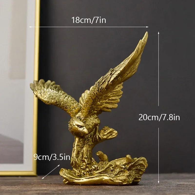 Golden Eagle Decorative Sculpture