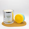 Golden Hour - Candle and Bath Bomb Set - Ring / 5 / Rhodium Plated