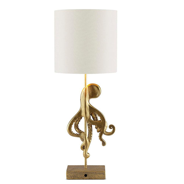 Golden Octopus Desk Lamp by SPI Home