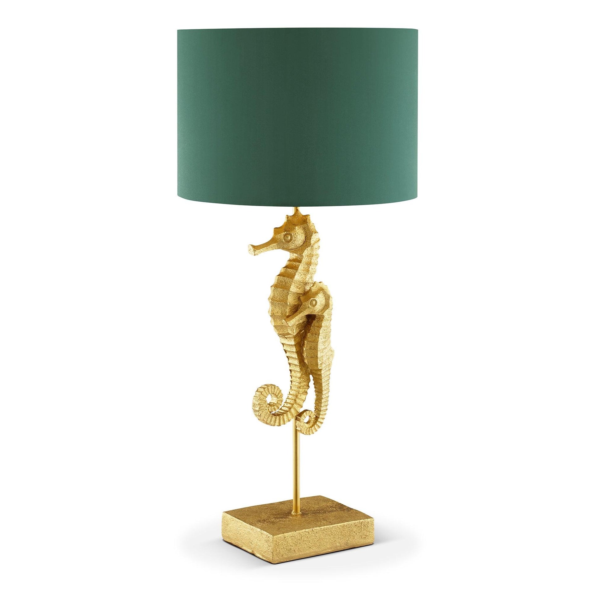 Golden Seahorse Pair Desk Lamp (E26 Base Bulb not included)