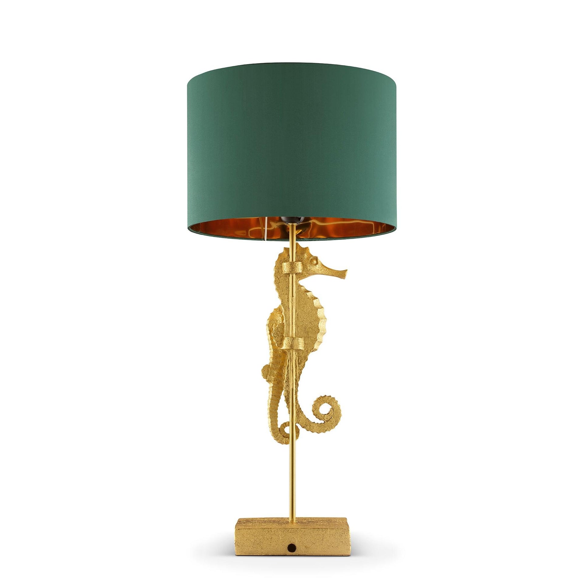 Golden Seahorse Pair Desk Lamp (E26 Base Bulb not included)