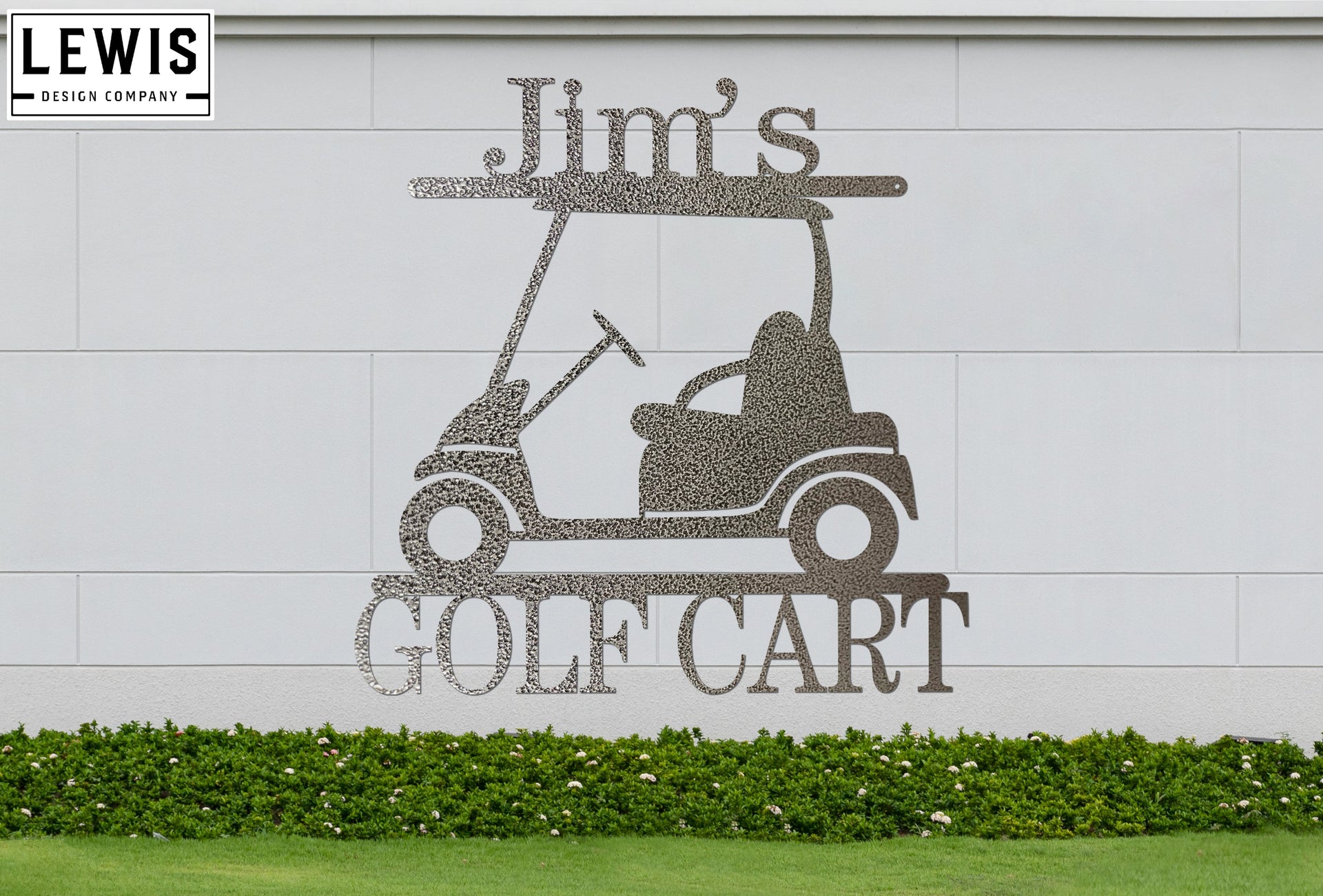 Golf Cart Custom Metal Sign | Personalized Golf Decor