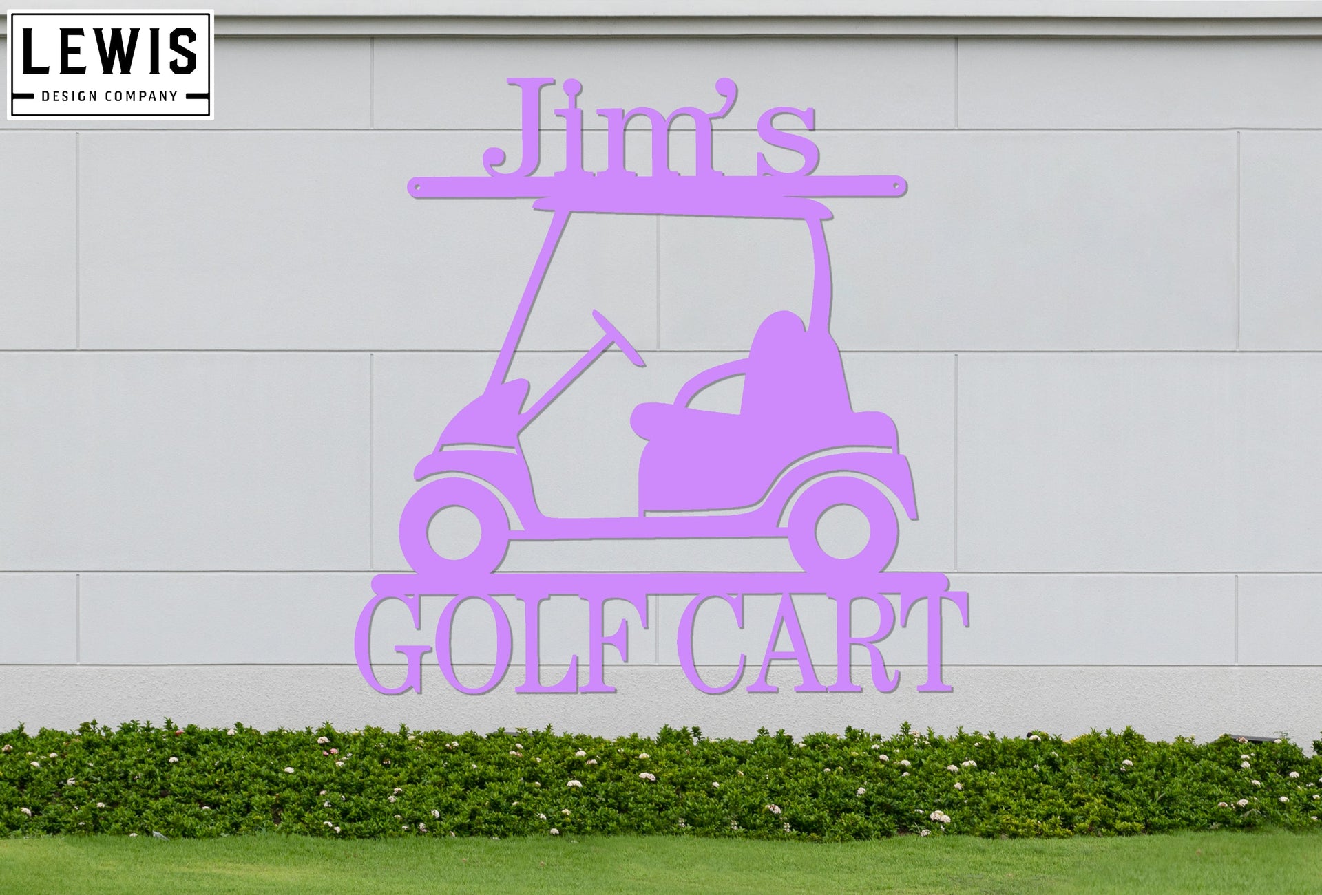 Golf Cart Custom Metal Sign | Personalized Golf Decor