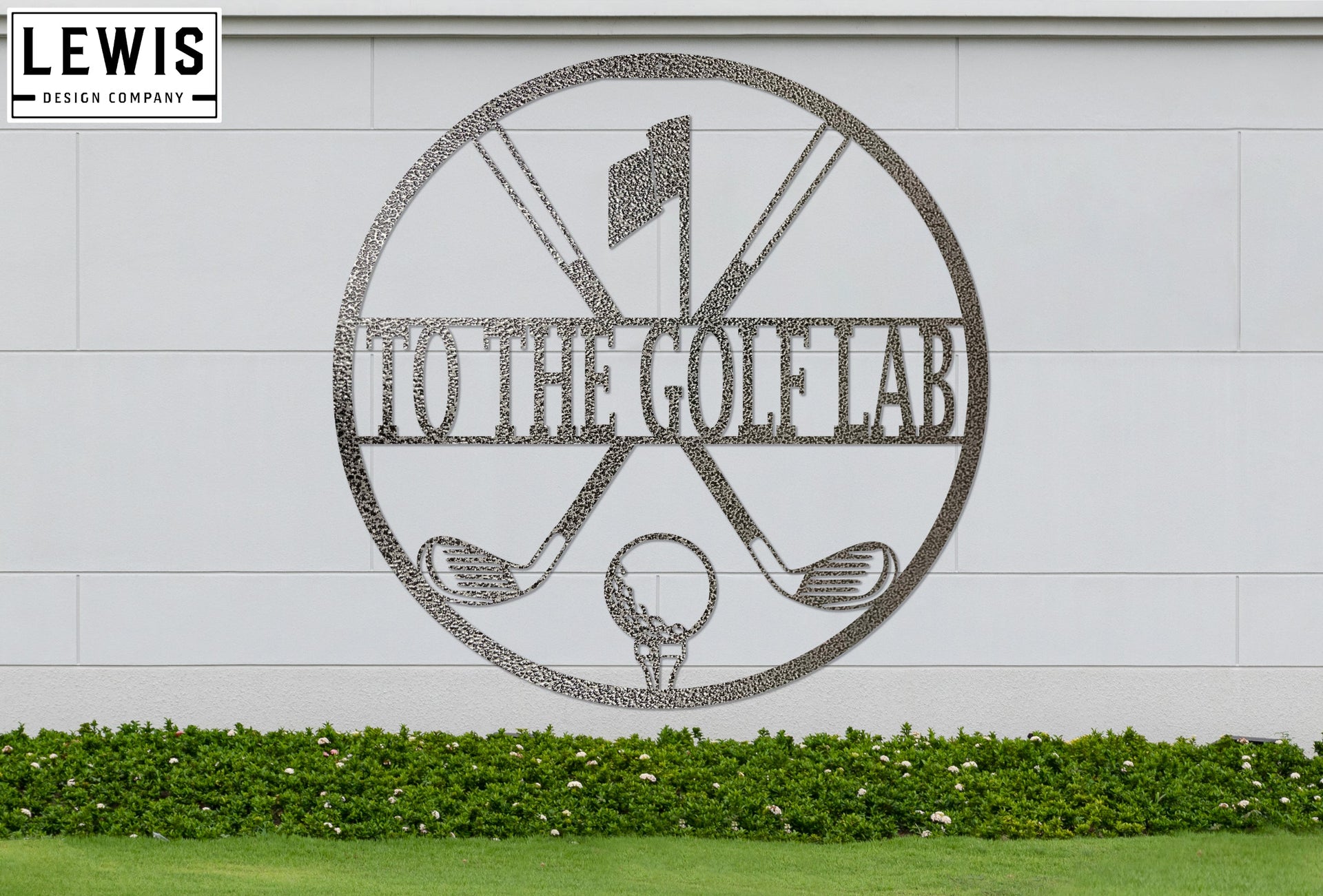Personalized Golf Metal Sign | Custom Golf Monogram Wall Art