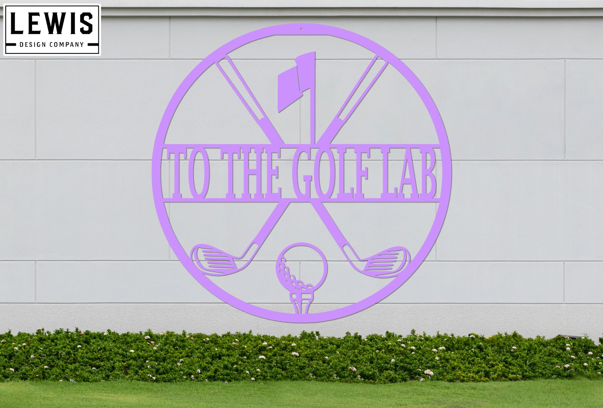 Personalized Golf Metal Sign | Custom Golf Monogram Wall Art