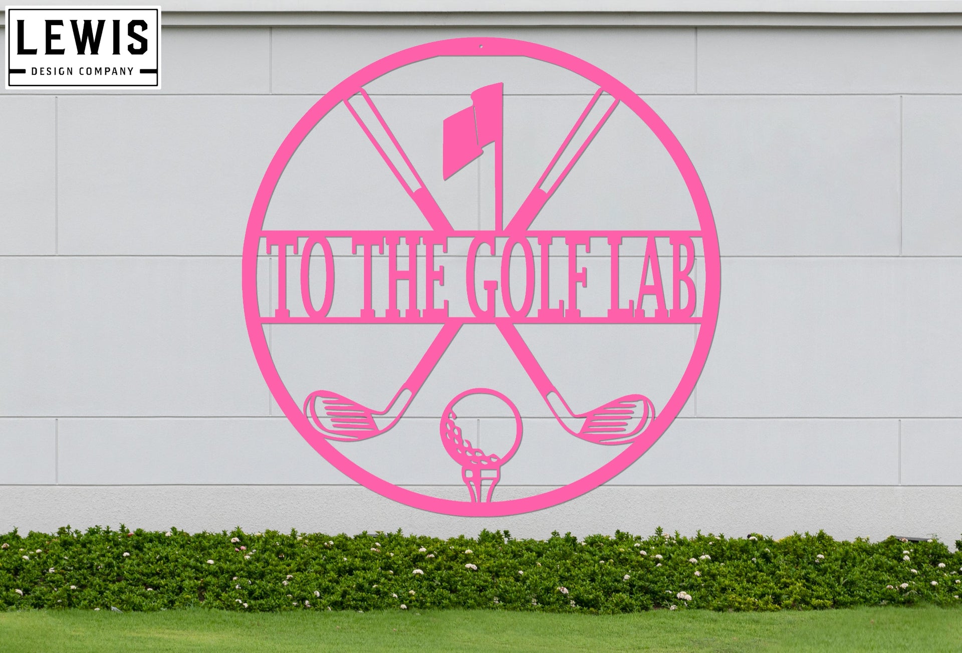 Personalized Golf Metal Sign | Custom Golf Monogram Wall Art