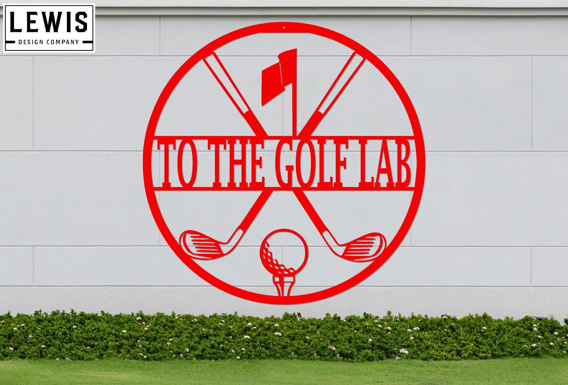 Personalized Golf Metal Sign | Custom Golf Monogram Wall Art