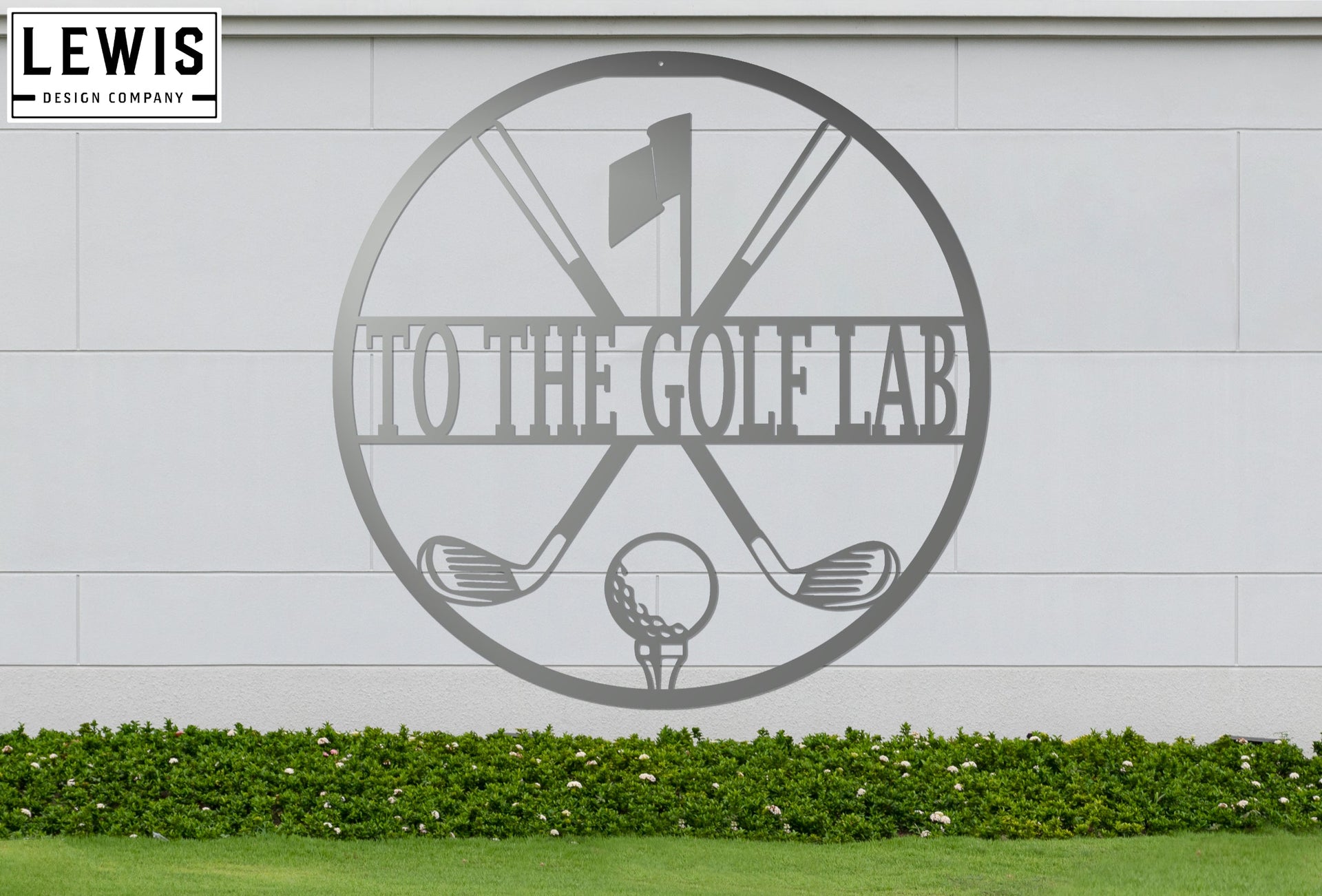 Personalized Golf Metal Sign | Custom Golf Monogram Wall Art