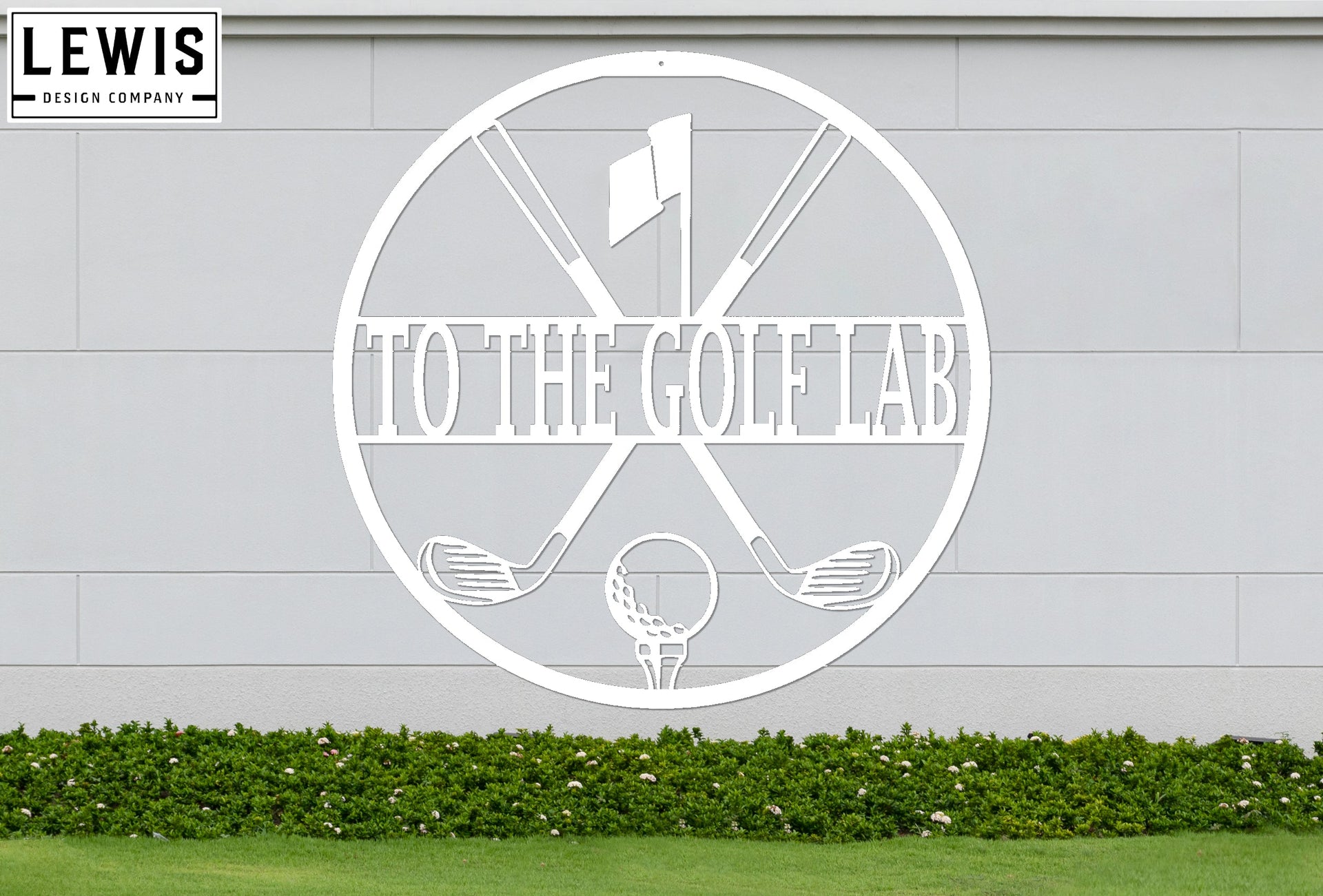 Personalized Golf Metal Sign | Custom Golf Monogram Wall Art