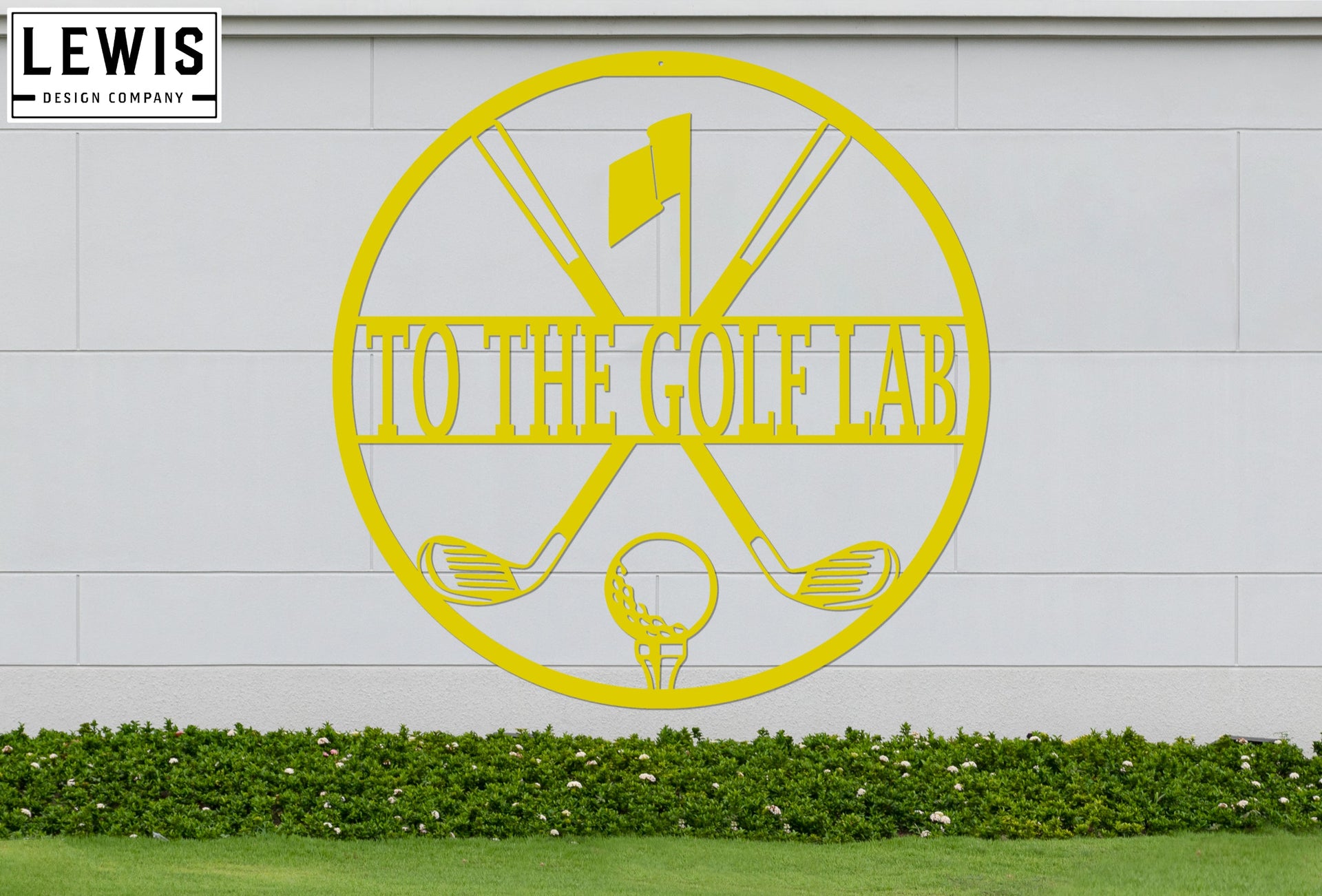 Personalized Golf Metal Sign | Custom Golf Monogram Wall Art