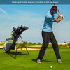 Golf Stand Cart Bag with 6-Way Divider Carry Pockets-Green