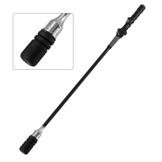 Golf Swing Trainer Click Stick Swing Training Aid for Speed Flexibility Balance-Black