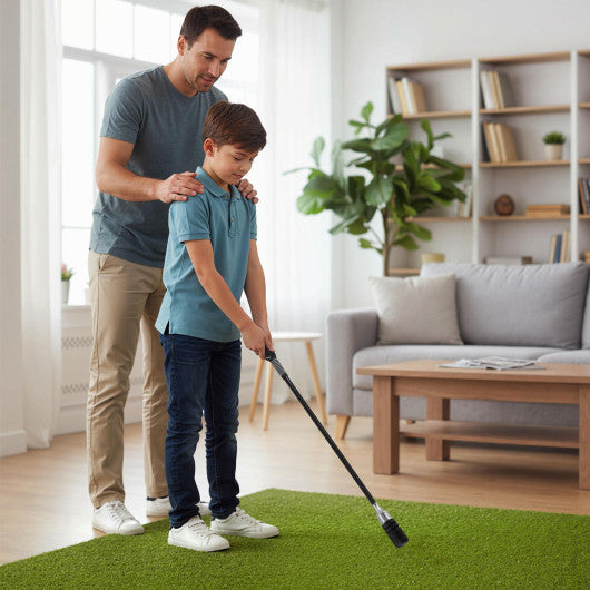 Golf Swing Trainer Click Stick Swing Training Aid for Speed Flexibility Balance-Black