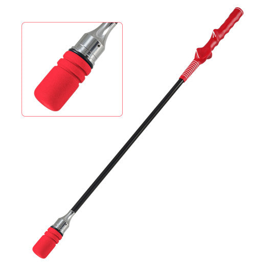 Golf Swing Trainer Click Stick Swing Training Aid for Speed Flexibility Balance-Red