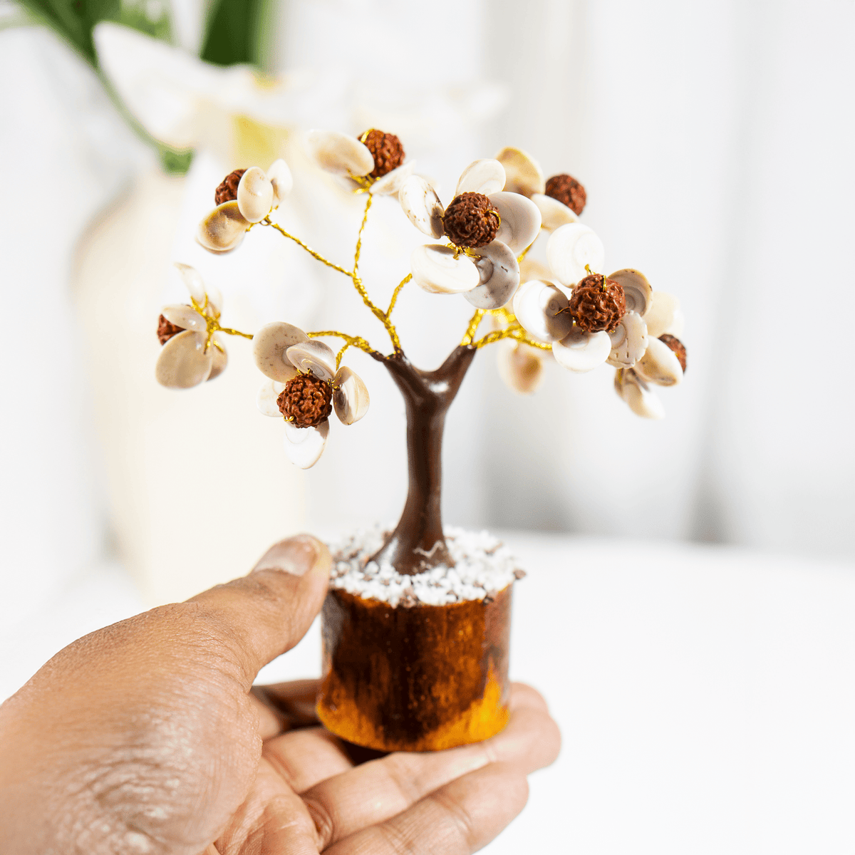 54Beads Gomati Chakra With Rudraksha Tree|Gomati Chakra Tree