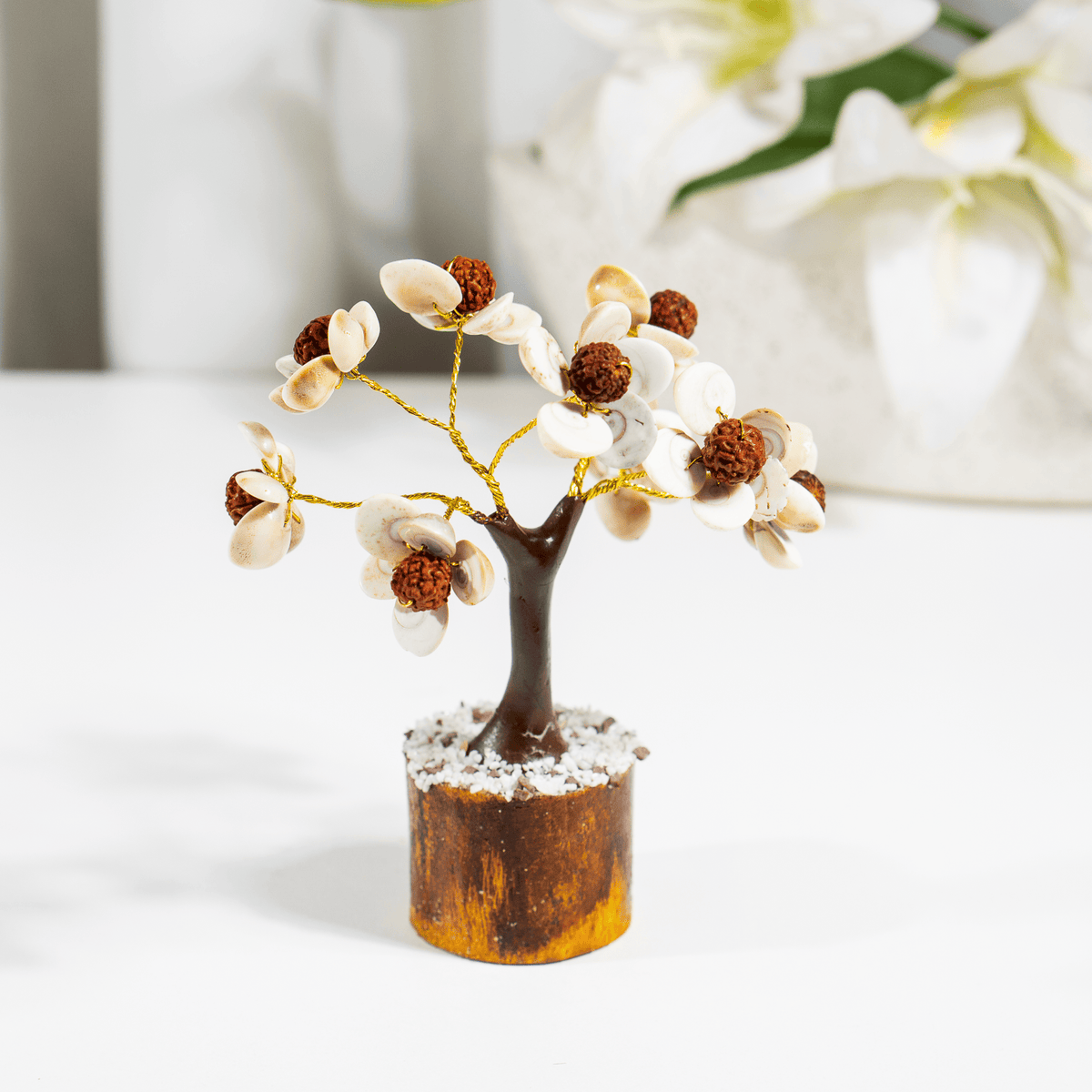 54Beads Gomati Chakra With Rudraksha Tree|Gomati Chakra Tree