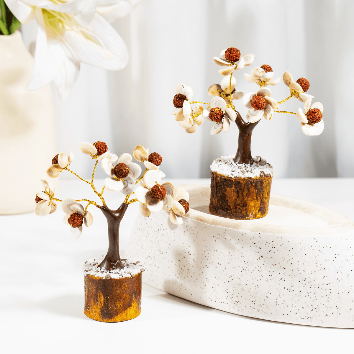 54Beads Gomati Chakra With Rudraksha Tree|Gomati Chakra Tree