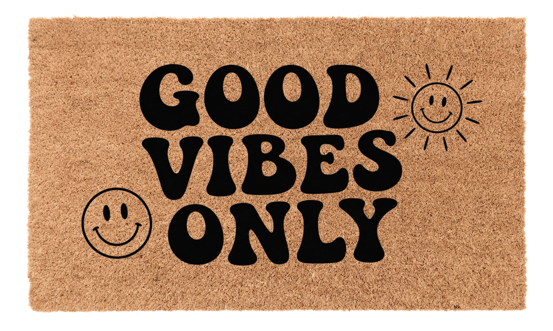 Good Vibes Only Coir Mat