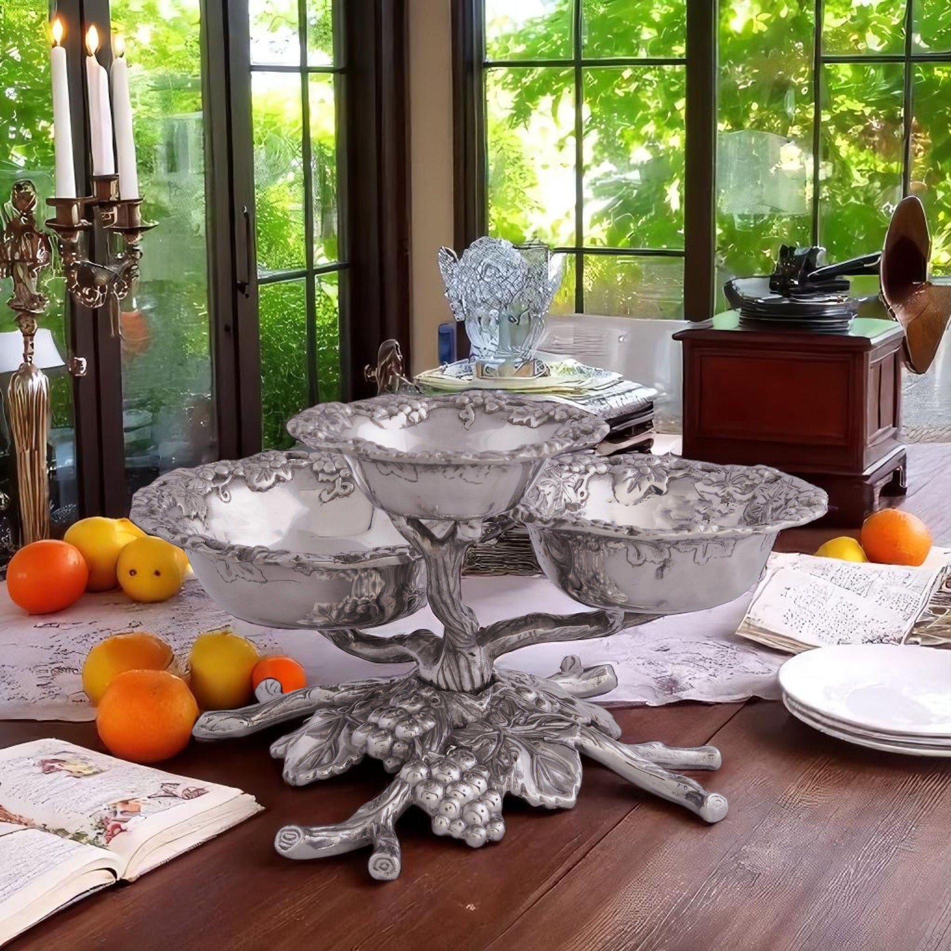 Grape 3-Tiered Bowl