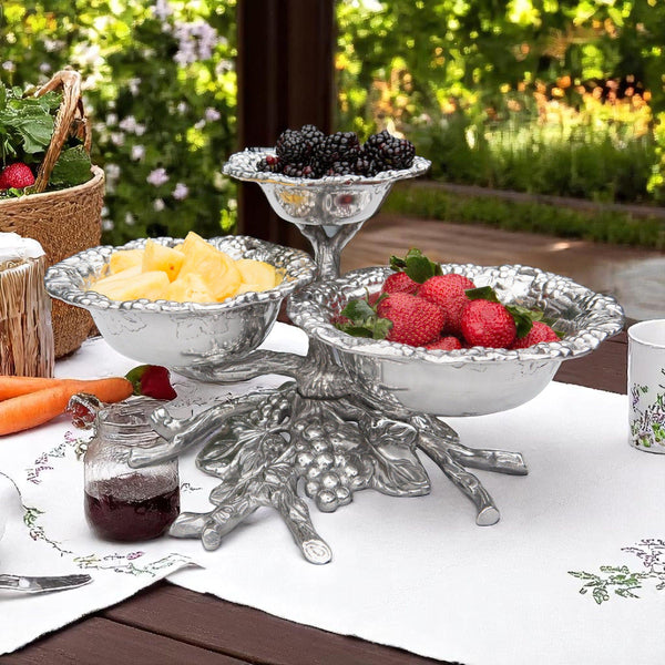 Grape 3-Tiered Bowl