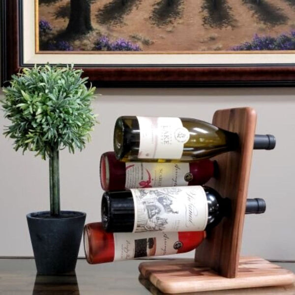 Suspended Wine Bottle Display