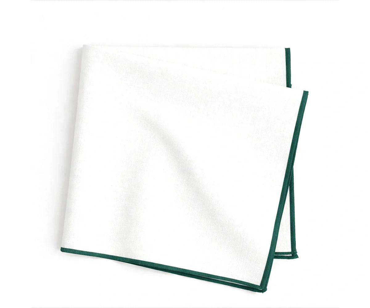 Merrow Stitch Cotton Napkins