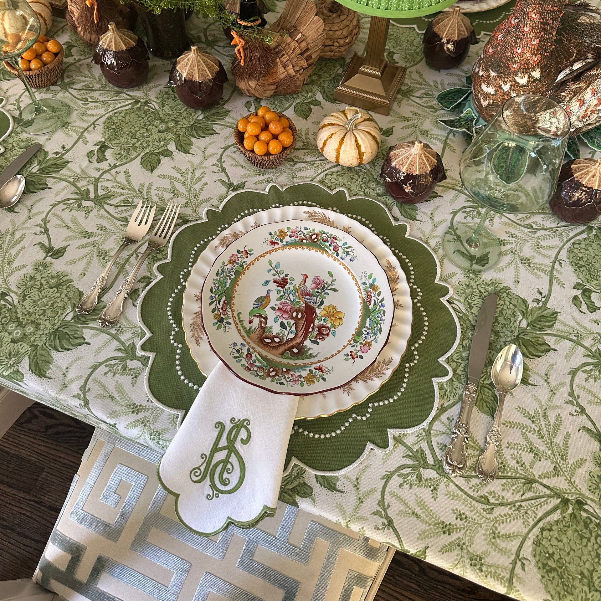 HARMONY GREEN ROUND PLACEMAT (Set Of 4)