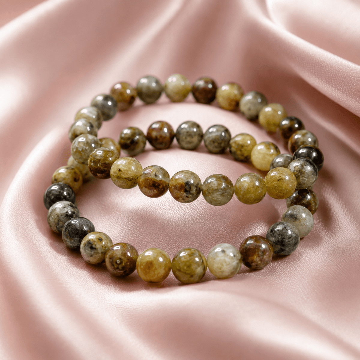 Green Tourmaline Round Beads Bracelet, Gemstone Bracelet