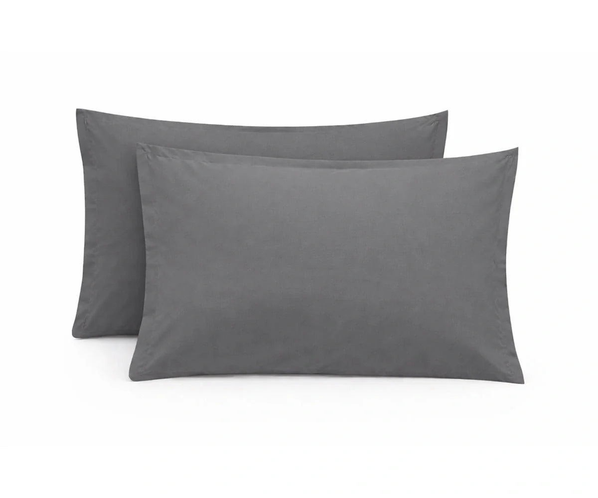 100% Cotton Sateen Pillowcases - Set of 2