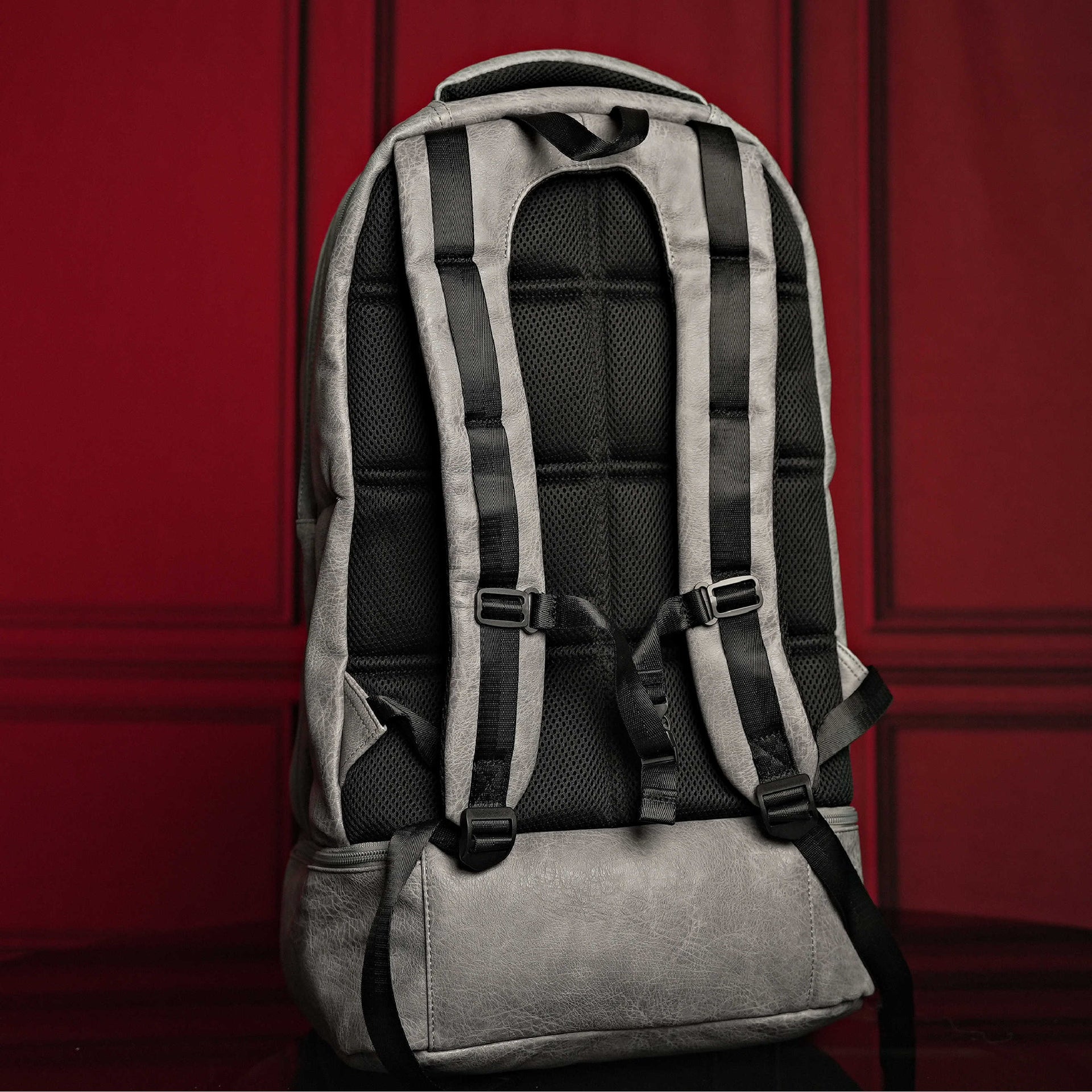 Grey Leather Carry-On Patented Backpack (Only 300 Made) Sole Premise