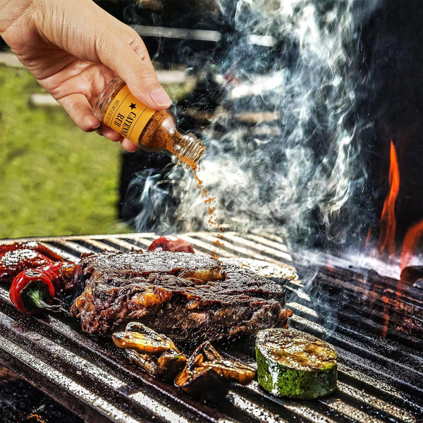 Smokehouse BBQ Gourmet Grilling Spice Set | 10-Set | Glass Bottle Seasonings, Grill Seasoning Flavors Include Caribbean, Jamaican Memphis, Jalapeno Rub, Montreal, Cajun Chili Garlic & More