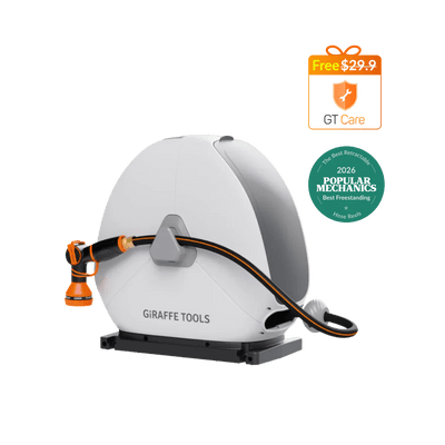 Ground-Mounted Retractable Hose Reel 82ft-130ft