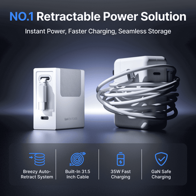 Gitryin Retractable 40W Charger for 3C Devices