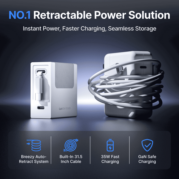Gitryin Retractable 40W Charger for 3C Devices